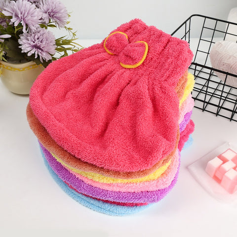 Soft Microfiber Flower Cap Towel for Women
