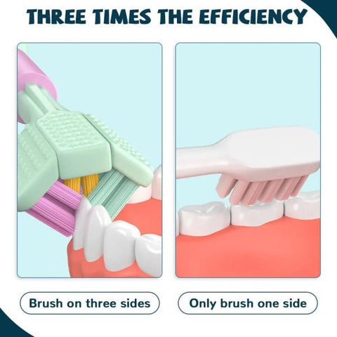 3-sided Triple Angle Toothhugger Training Toothbrush, Ultra Soft Bristles, Toddler And Autistic Oral Care