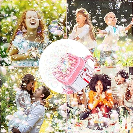 36 / 8 Hole Bazooka Bubble Water Gun | Bazooka Water Bubble Gun Toy For Kids, Toddlers | Out Door Fun Water Spray Gun