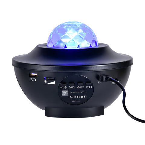 LED Galaxy Projector Light With Bluetooth Speaker