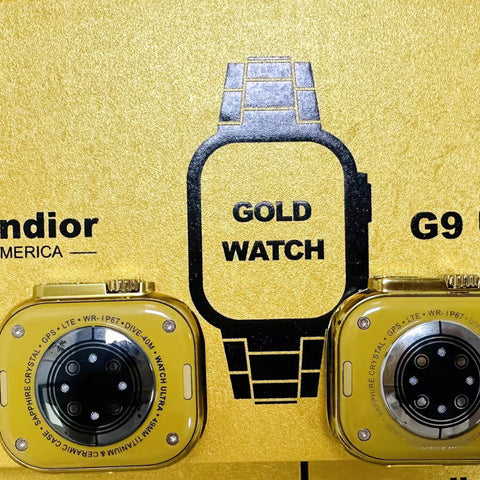 Fendior American Gold Edition G9 Ultra Pro Series 8 Smart Watch With 3 Extra Straps