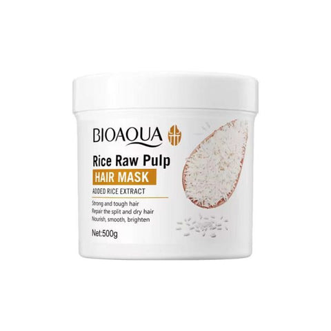Bioaqua Rice Raw Pulp Hair Mask – 500g