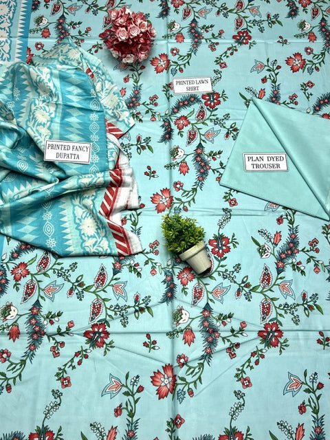 Edenrobe Lawn | Unstitched Collection 3 Pieces