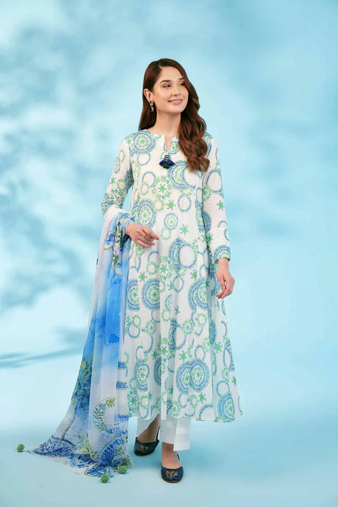 Nisha By Nishaat Lawn | Unstitched Collection 3 Pieces Casual Wear