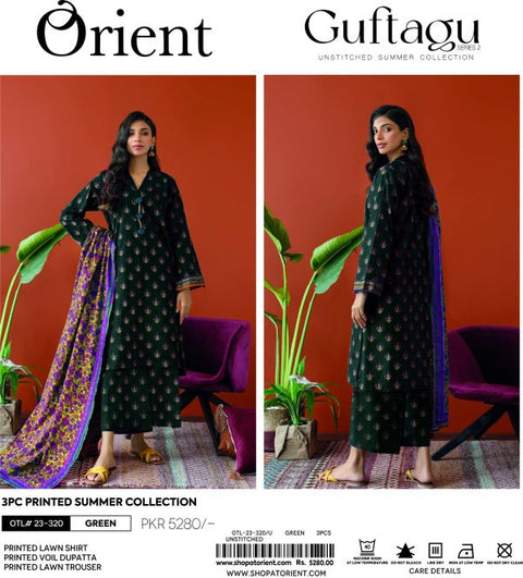Orient Lawn Lawn | Unstitched Collection 3 Pieces