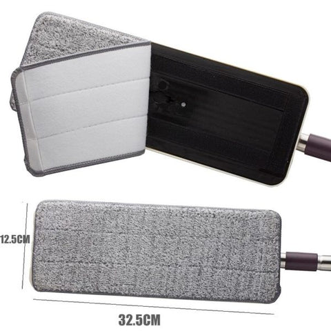 Pack of 2 Microfiber Mop Pads. 33x12cm