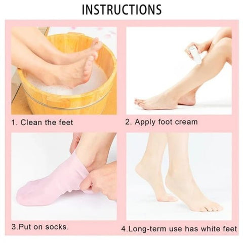 Silicone Jelly Socks | Gel Moisturizing Socks | Foot Care Protector