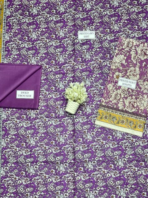 Mirha Lawn Lawn | Unstitched Collection 3 PIECES