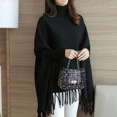 Winter’s Fashionable Plain Fleece Poncho | Winter Poncho For Girls