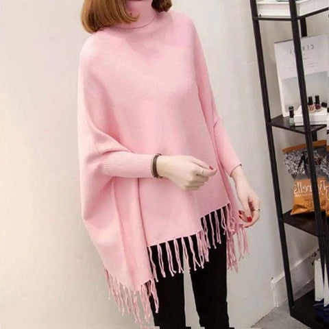 Winter’s Fashionable Plain Fleece Poncho | Winter Poncho For Girls