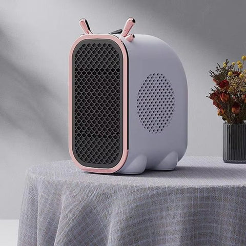 Zodiac Dragon Mini Portable Electric Desk Air Heater For Room, Small Tabletop Fan – 800w