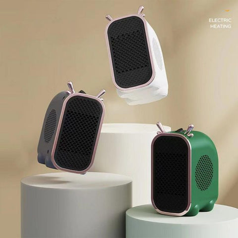 Zodiac Dragon Mini Portable Electric Desk Air Heater For Room, Small Tabletop Fan – 800w